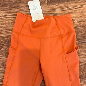 NWT fabletics leggings in burnt ochre